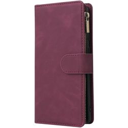 Mobigear Zipper Housse Samsung Galaxy Note 10 Lite Etui Porte-Monnaie - Rouge