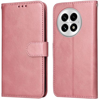 Mobigear Wallet Housse OnePlus 13 Etui Porte-Monnaie - Rose doré