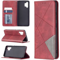 Mobigear Rhombus Slim Samsung Galaxy A32 4G Étui - Rouge