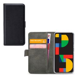 Mobilize Classic Gelly Wallet Google Pixel 5 Étui Portefeuille - Noir
