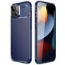 Mobigear Racing Coque iPhone 14 Pro Max Coque arrière en TPU Souple - Bleu