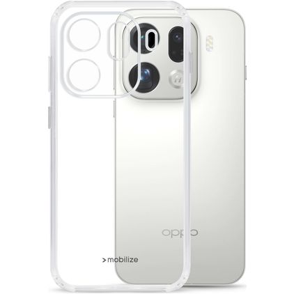 Mobilize Gelly Transparent OPPO Find X9 Pro TPU souple Coque arrière - Transparent