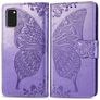 Mobigear Butterfly Housse Samsung Galaxy A41 Etui Porte-Monnaie - Violet