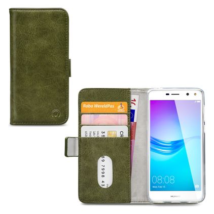 Mobilize Elite Gelly Housse Huawei Y5 (2017) Etui Porte-Monnaie - Vert
