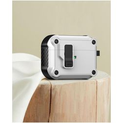 Mobigear Armor Clip Coque Apple AirPods Pro 3 - Blanc