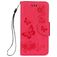 Mobigear Butterfly Housse iPhone X Etui Porte-Monnaie - Rouge