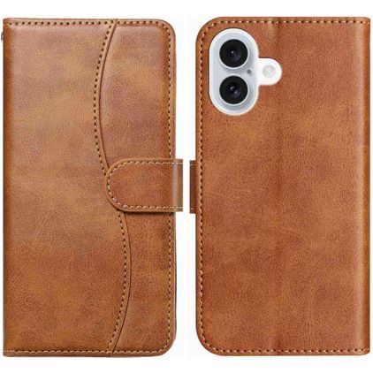 Mobigear S Line iPhone 17 Étui Portefeuille - Marron