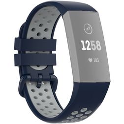 Mobigear Sport Plus Buckle Bracelet Silicone Fitbit Charge 3 Fermeture boucle ardillon - Dark Blue