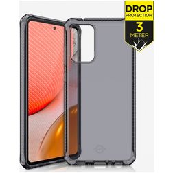 ITSkins SpectrumClear Coque Samsung Galaxy A72 Coque arrière en TPU Souple Anti-Chocs - Smoke