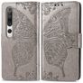 Mobigear Butterfly Housse Xiaomi Mi 10 Etui Porte-Monnaie - Gris