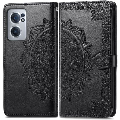 Mobigear Mandala OnePlus Nord CE 2 Étui Portefeuille - Noir