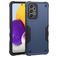 Mobigear Non-slip Armor Coque Samsung Galaxy A73 Coque arrière Rigide Anti-Chocs - Bleu