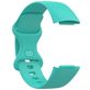 Mobigear Sport Dual Bracelet Silicone Fitbit Charge 5 Fermeture à clou et passant - Turquoise