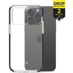 Mobilize Shatterproof Coque iPhone 15 Pro Max Coque arrière Rigide Anti-Chocs - Transparent / Noir