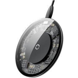 Baseus Glass - Chargeur Qi Wireless 10W 2A - Noir