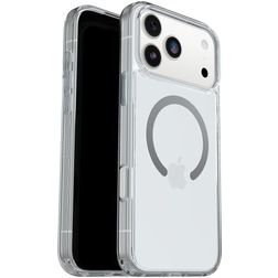 OtterBox Symmetry+ Coque Transparente iPhone 17 Pro Max MagSafe Coque arrière Rigide Anti-Chocs - Transparent