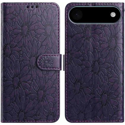 Mobigear Flowers iPhone Air Étui Portefeuille - Violet