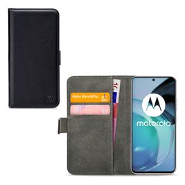 Mobilize Classic Gelly Wallet Housse Motorola Moto G72 Etui Porte-Monnaie - Noir