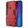 Mobigear Armor Stand Coque Xiaomi Redmi Note 8T Coque arrière Rigide Anti-Chocs avec Support Amovible - Rouge
