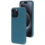 Mobiparts Coque iPhone 15 Pro Max Coque arrière en Silicone - Blueberry Blue