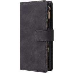 Mobigear Zipper Housse Samsung Galaxy A71 Etui Porte-Monnaie - Noir