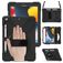Mobigear SureGrip XGuard Coque iPad 8 (2020) Coque arrière en Plastique rigide,Silicone + Porte-crayon + Bandoulière + Support Amovible - Noir