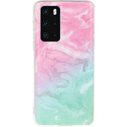 Mobigear Marble Coque Huawei P40 Coque arrière en TPU Souple
