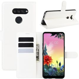 Mobigear Classic Housse LG K50s Etui Porte-Monnaie - Blanc