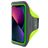 Mobiparts Comfort Fit Brassard Téléphone iPhone 13 Mini Brassard Coque de Sport en Neoprène - Neon Green
