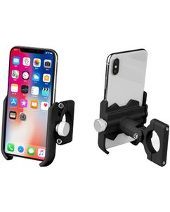 Mobigear AluGrip Support Vélo / Moto Guidon Pince Universel - Noir