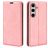 Mobigear Retro Slim Housse Samsung Galaxy S24 FE Etui Porte-Monnaie - Rose