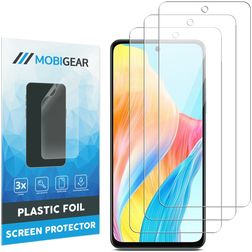 Mobigear OPPO A58 4G Protection d'écran Film - Compatible coque (Lot de 3)