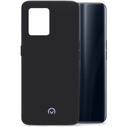 Mobilize Rubber Gelly Coque Realme 9 4G Coque arrière en TPU Souple - Matt Black