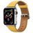 Mobigear Roma Bracelet Cuir Apple Watch Fermeture boucle ardillon - 49/46/45/44 mm - Cognac