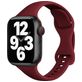 Mobigear Sport Slim Bracelet Silicone Apple Watch Fermeture à clou et passant - 42/41/40/38 mm - Bordeaux