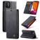 Caseme 013 Housse iPhone 11 Etui Porte-Monnaie - Noir
