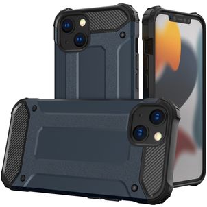 Mobigear Outdoor Coque iPhone 15 Coque arrière Rigide Anti-Chocs - Bleu Marin
