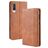 Mobigear Sensation Housse Samsung Galaxy A70 Etui Porte-Monnaie - Cognac
