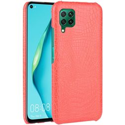 Mobigear Croco Coque Huawei P40 Lite Coque arrière Rigide - Rouge