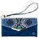 Mobilize Gelly Velvet iPhone X Détachable 2in1 Pochette - Royal Blue Snake