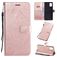 Mobigear Butterfly Housse Samsung Galaxy A51 Etui Porte-Monnaie - Rose doré