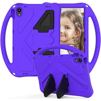 Mobigear AeroArmor Coque Lenovo Tab P11 Gen 1 Coque de tablette pour enfants avec Poignée Enfants en EVA + Porte-crayon - Violet