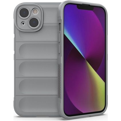 Mobigear Bumpy iPhone 14 TPU souple Coque arrière - Gris