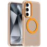 Mobigear Shockproof Coque Samsung Galaxy S24 FE MagSafe Coque arrière Rigide - Orange