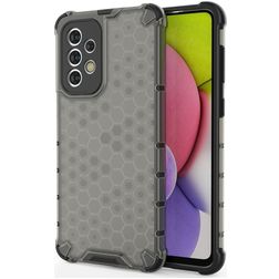 Mobigear Honeycomb Coque Samsung Galaxy A33 Coque arrière Rigide Anti-Chocs - Noir