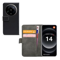 Mobilize Classic Gelly Wallet Housse Xiaomi 14 Ultra Etui Porte-Monnaie - Noir