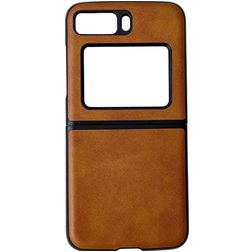 Mobigear Excellent Motorola Razr (2022) Plastique rigide Coque arrière - Marron