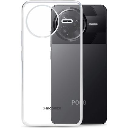 Mobilize Gelly Case Coque Transparente POCO F7 Pro Coque arrière en TPU Souple - Transparent