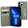 Mobiparts Classic Wallet Housse iPhone 13 Pro Etui Porte-Monnaie - Stone Green