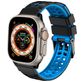 Mobigear Aero Armor Bracelet Silicone Apple Watch Fermeture boucle ardillon - 49/46/45/44 mm - Noir / Bleu